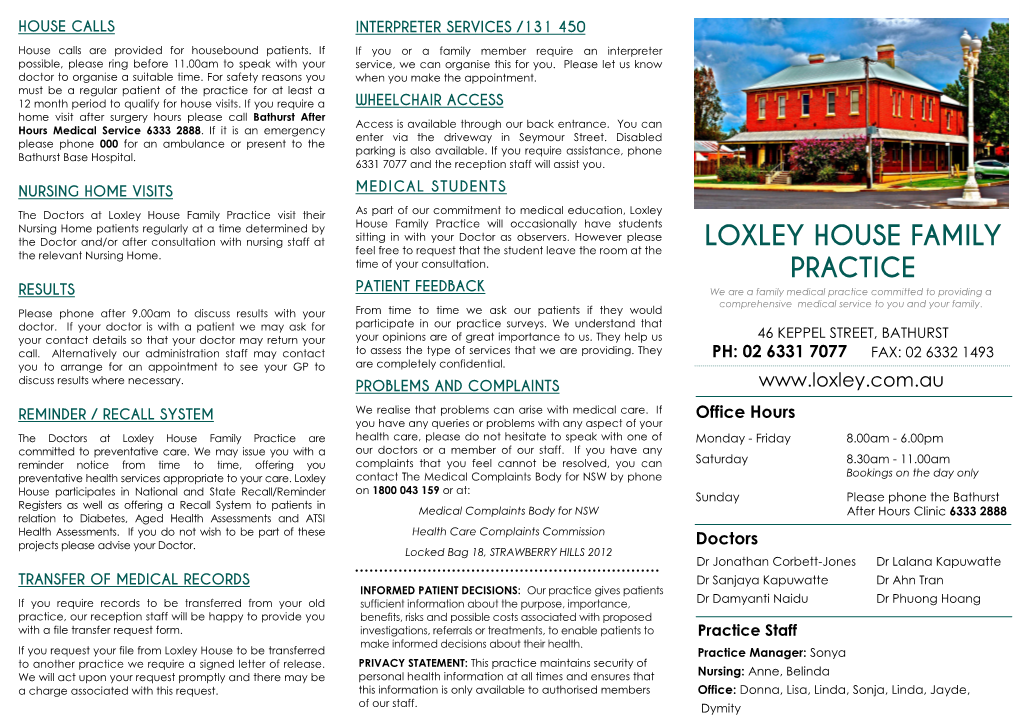 Loxley House Family Practice