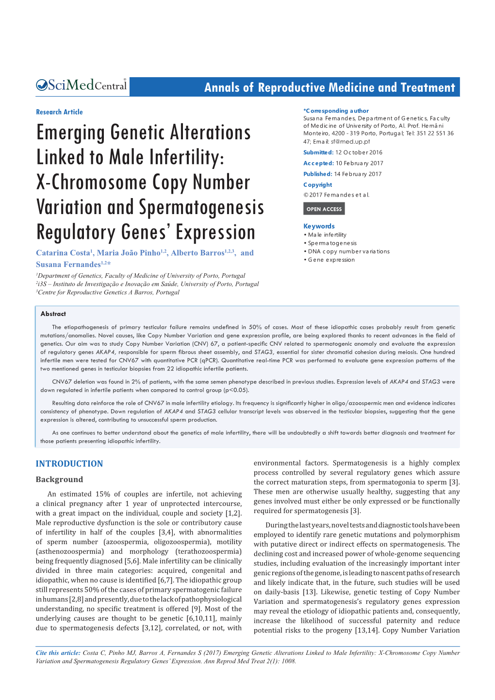 Emerging Genetic Alterations Linked to Male Infertility: X-Chromosome Copy Number Variation and Spermatogenesis Regulatory Genes’ Expression