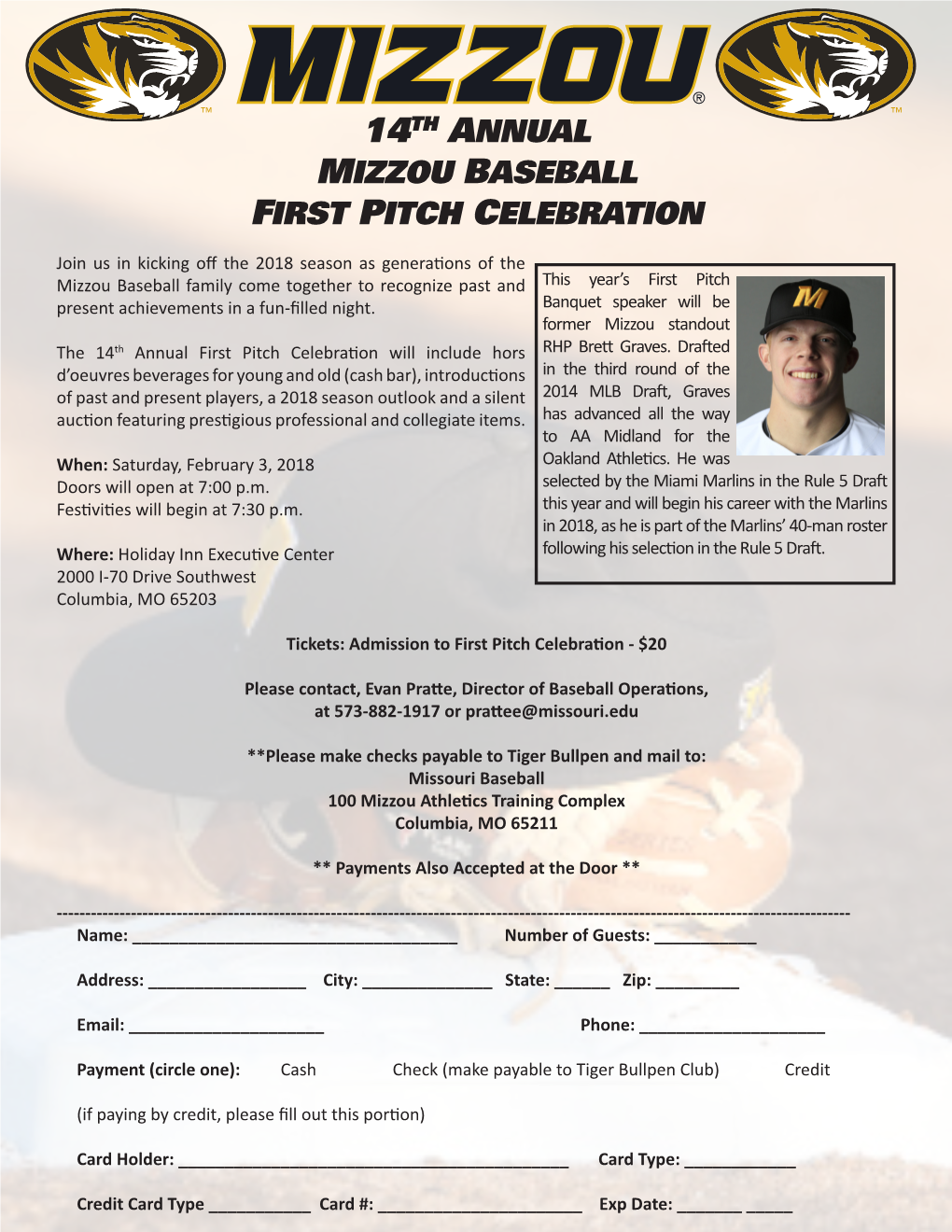 14Th Annual Mizzou Baseball First Pitch Celebration