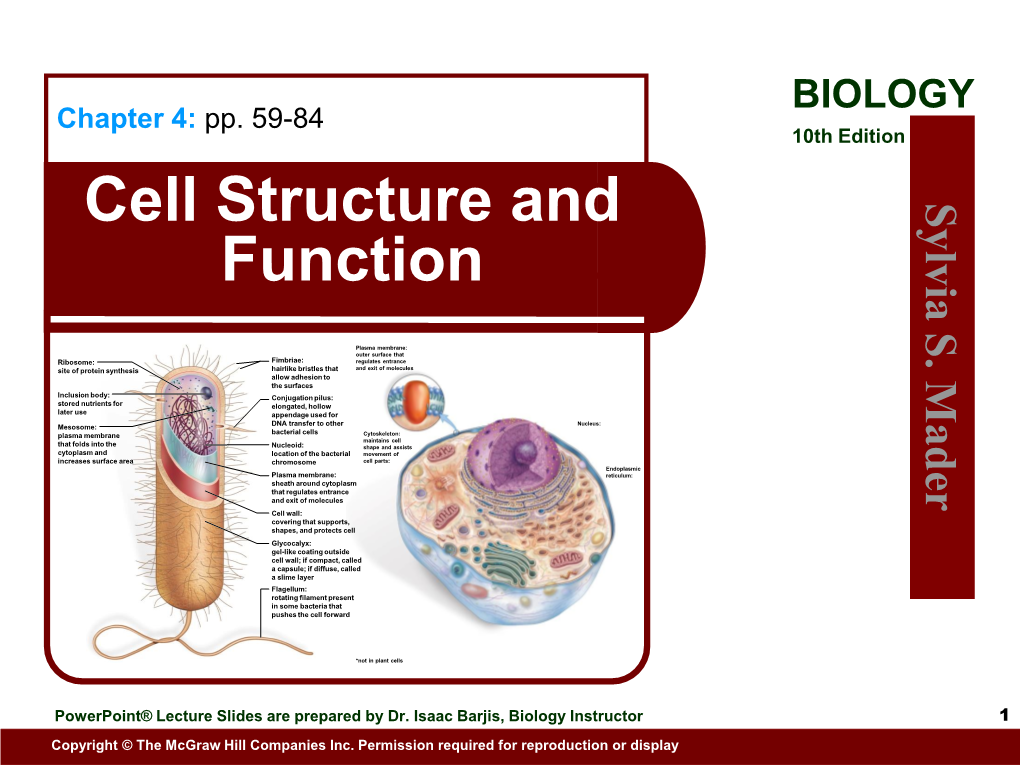 Cell Structure and Function