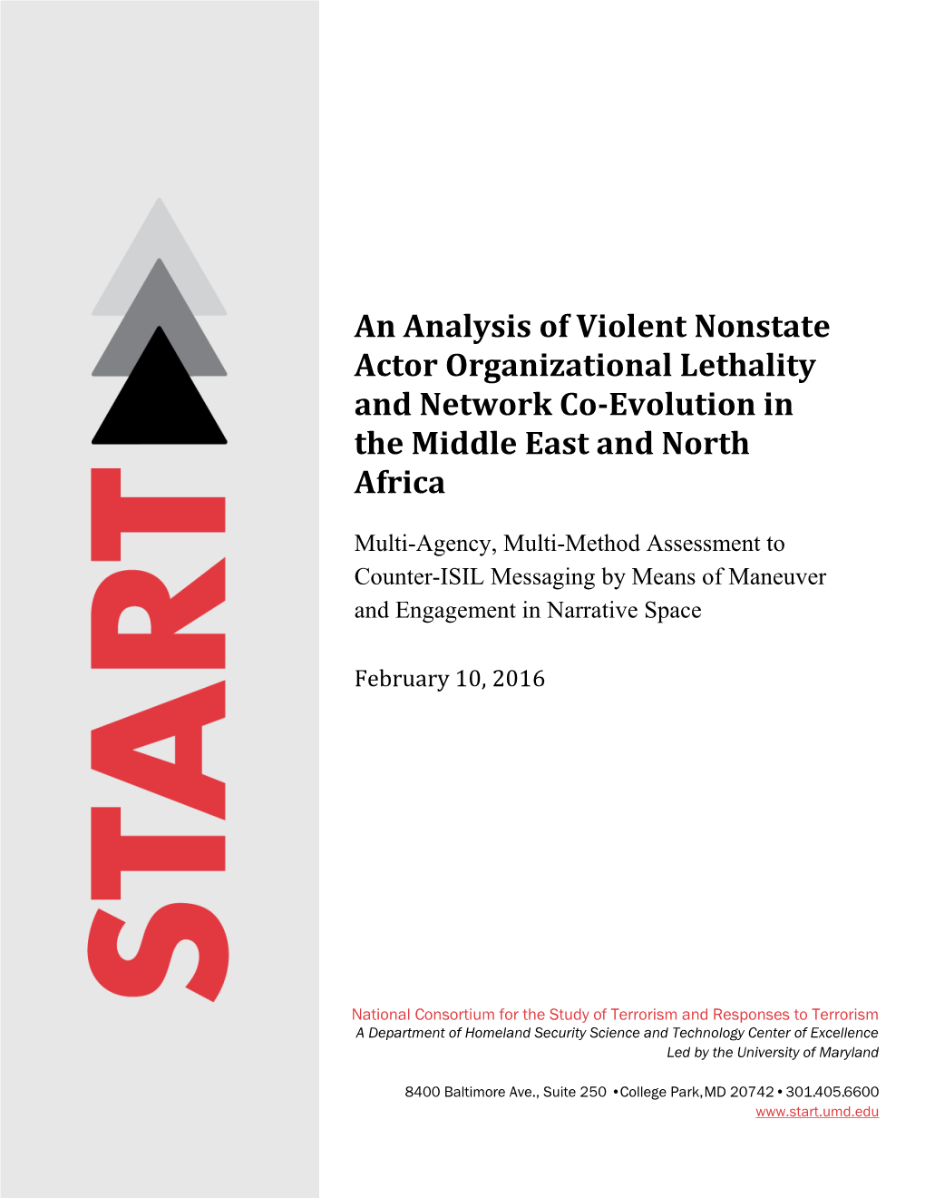 An Analysis of Violent Nonstate Actor Organizational Lethality and Network Co-Evolution in the Middle East and North Africa