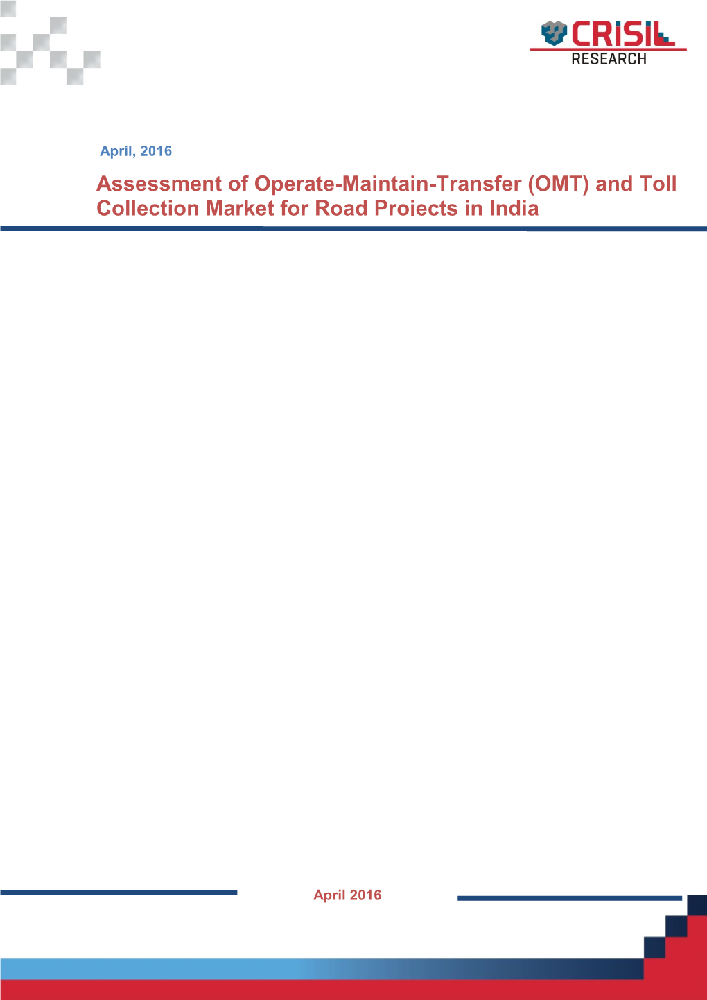 OMT) and Toll Collection Market for Road Projects in India