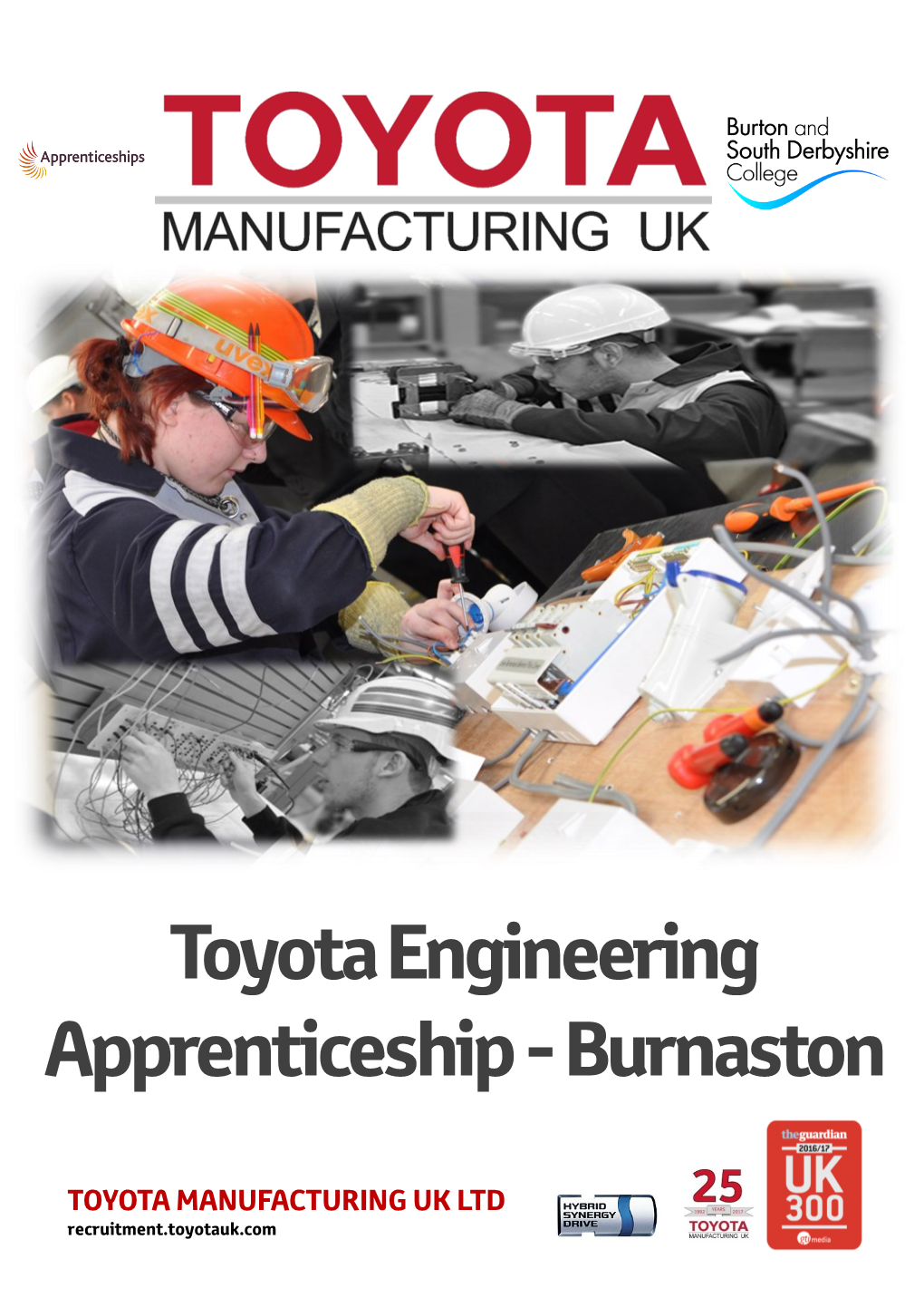 Toyota Engineering Apprenticeship - Burnaston