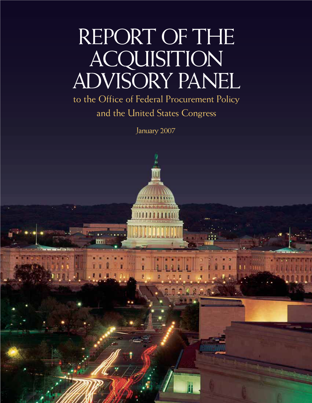 Report of the Acquisition Advisory Panel