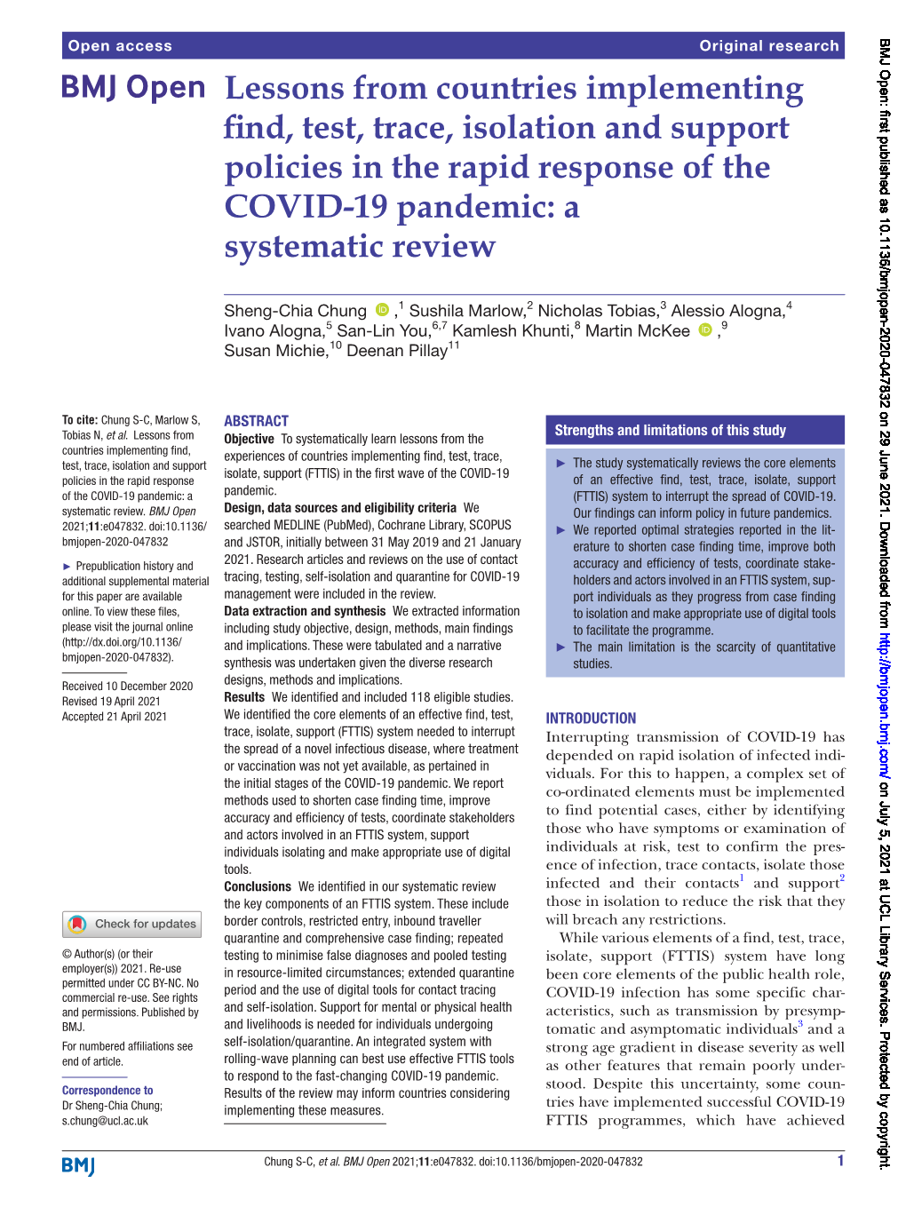 Lessons from Countries Implementing Find, Test, Trace, Isolation and Support Policies in the Rapid Response of the COVID-19 Pandemic: a Systematic Review