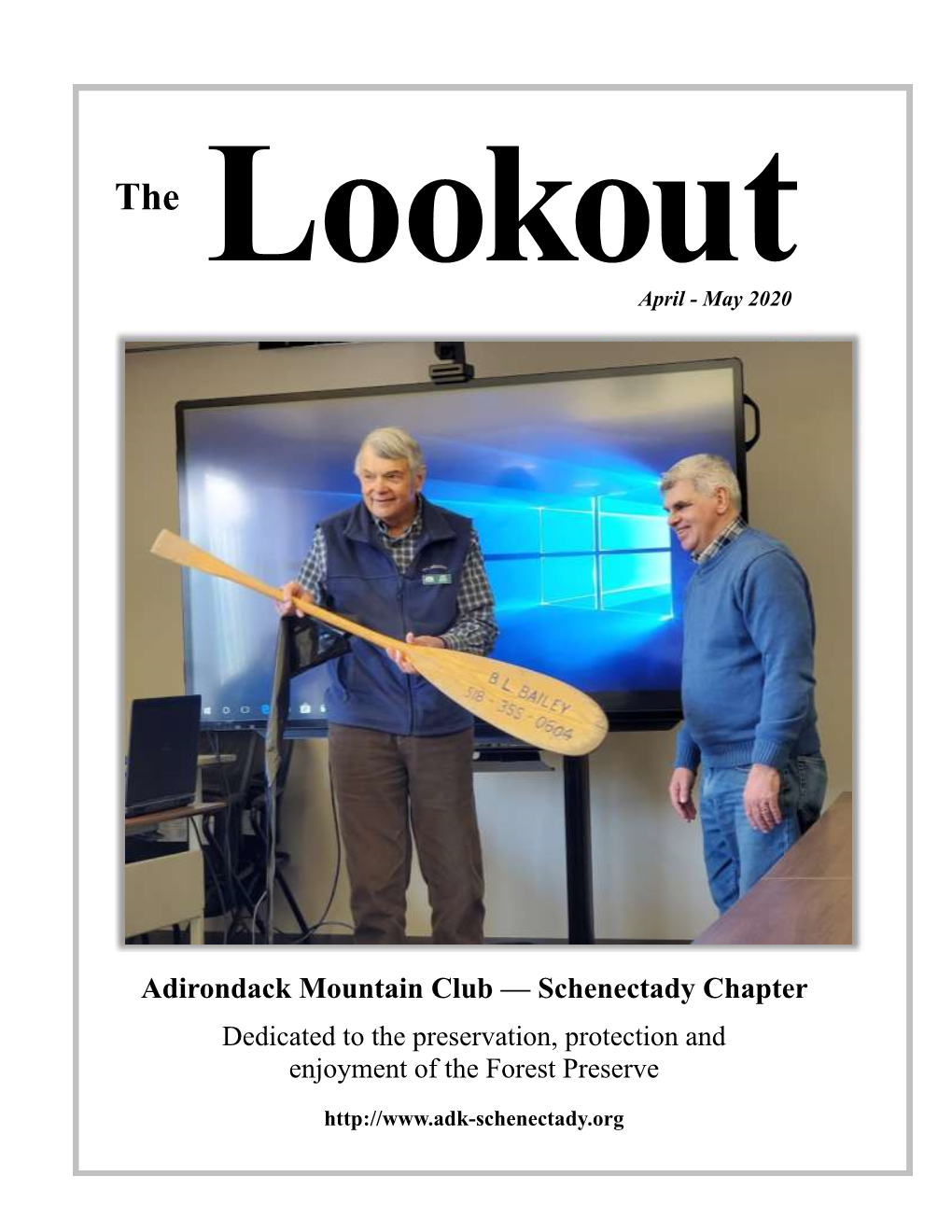 Adirondack Mountain Club — Schenectady Chapter Dedicated to the Preservation, Protection and Enjoyment of the Forest Preserve