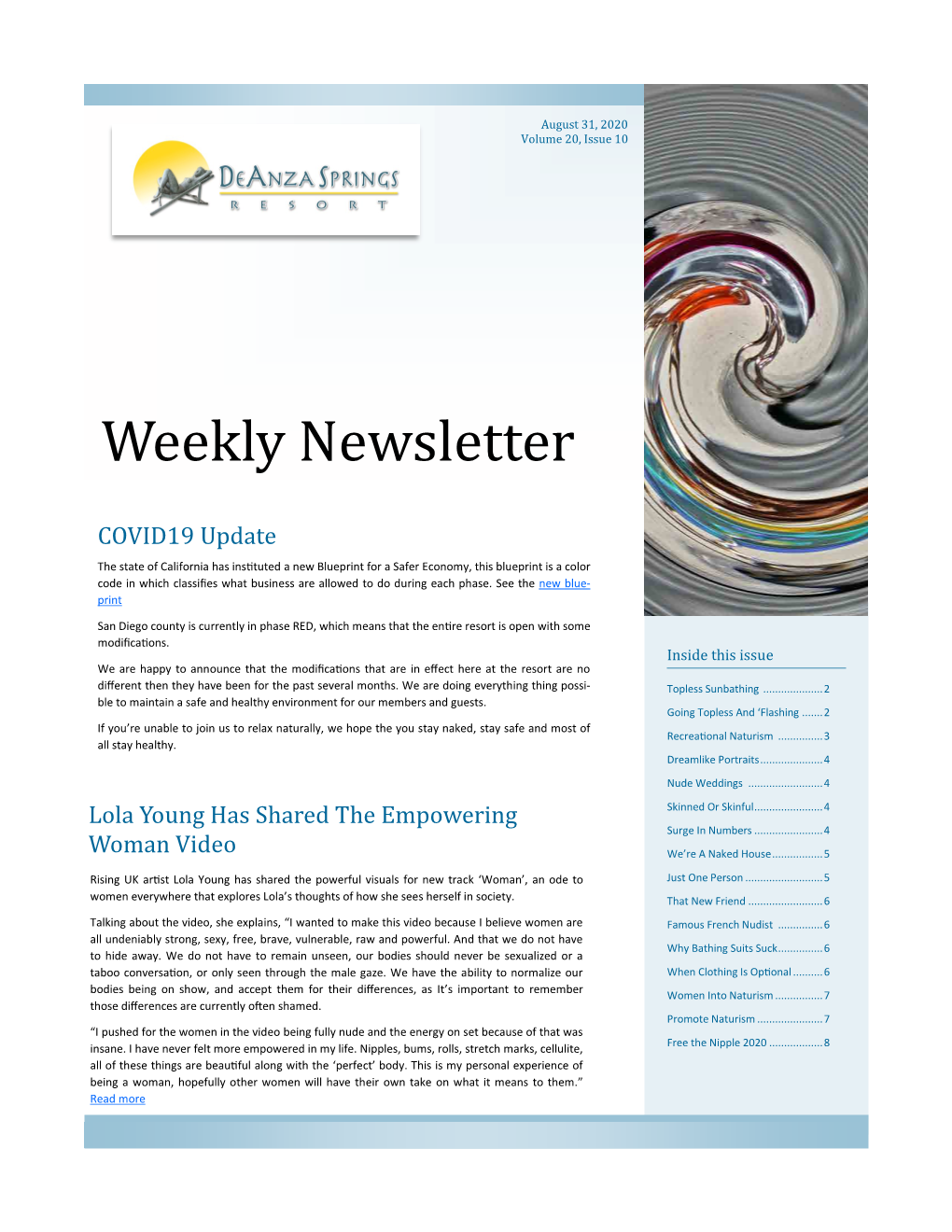 Weekly Newsletter