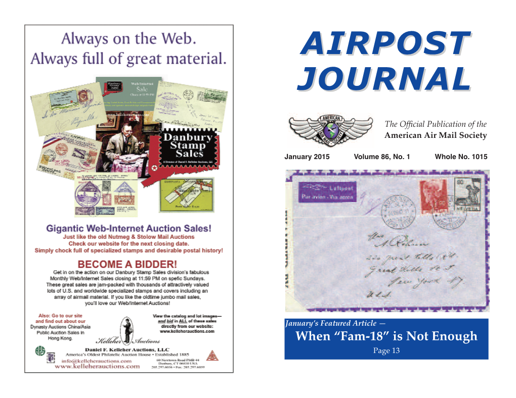 Airpost Journal — ARTICLES — Letters to When “FAM-18” Is Not Enough