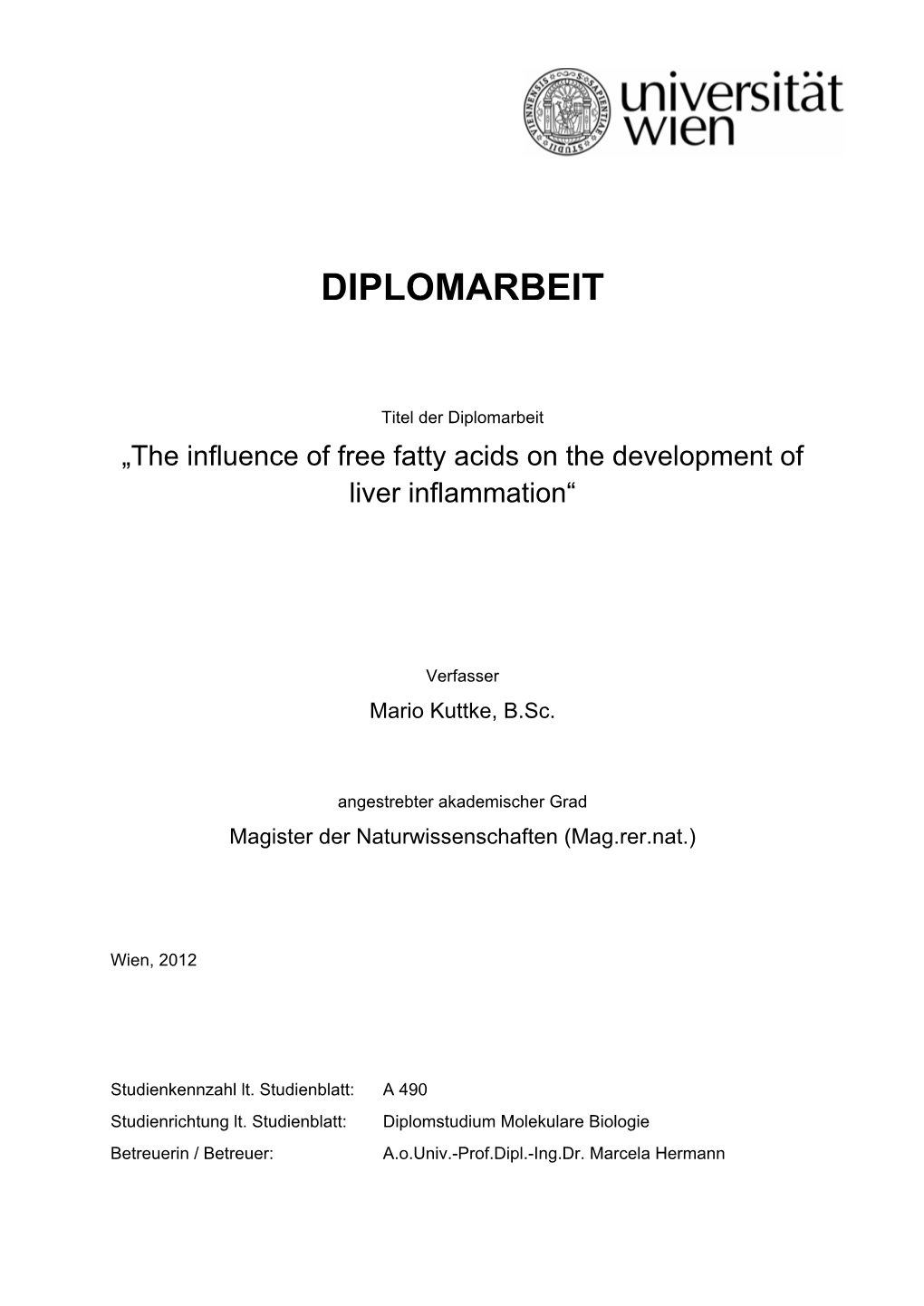 Diplomarbeit