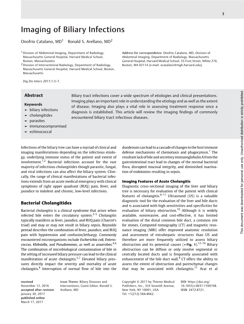 Imaging of Biliary Infections