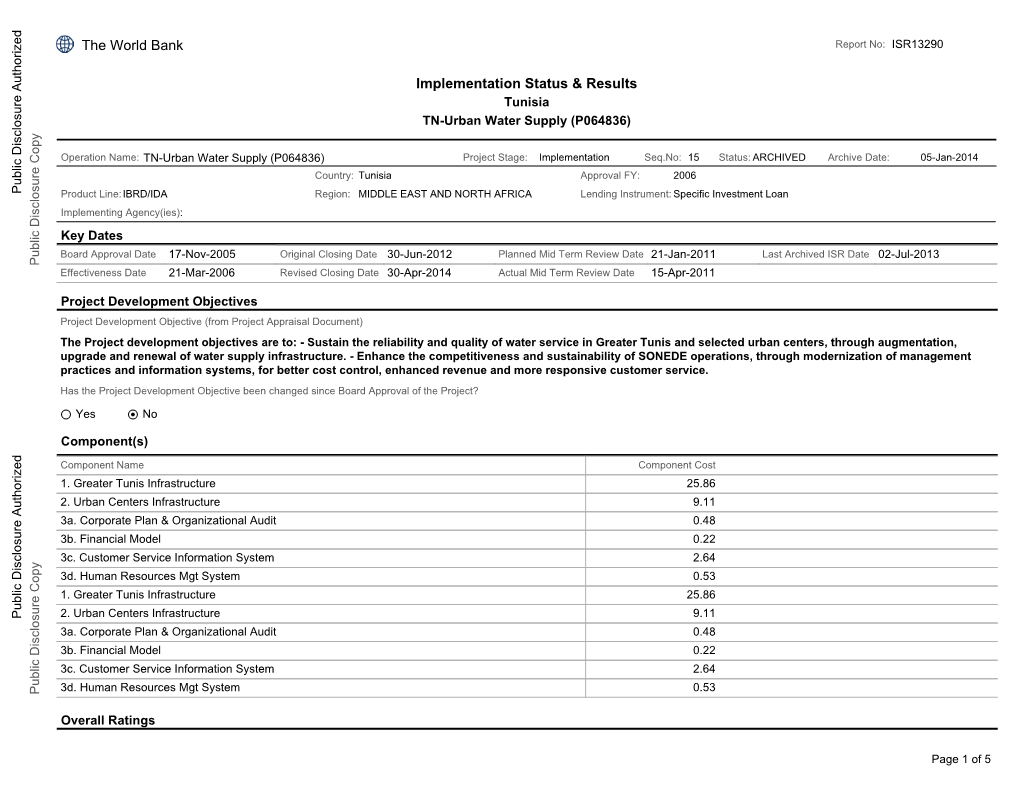 World Bank Document