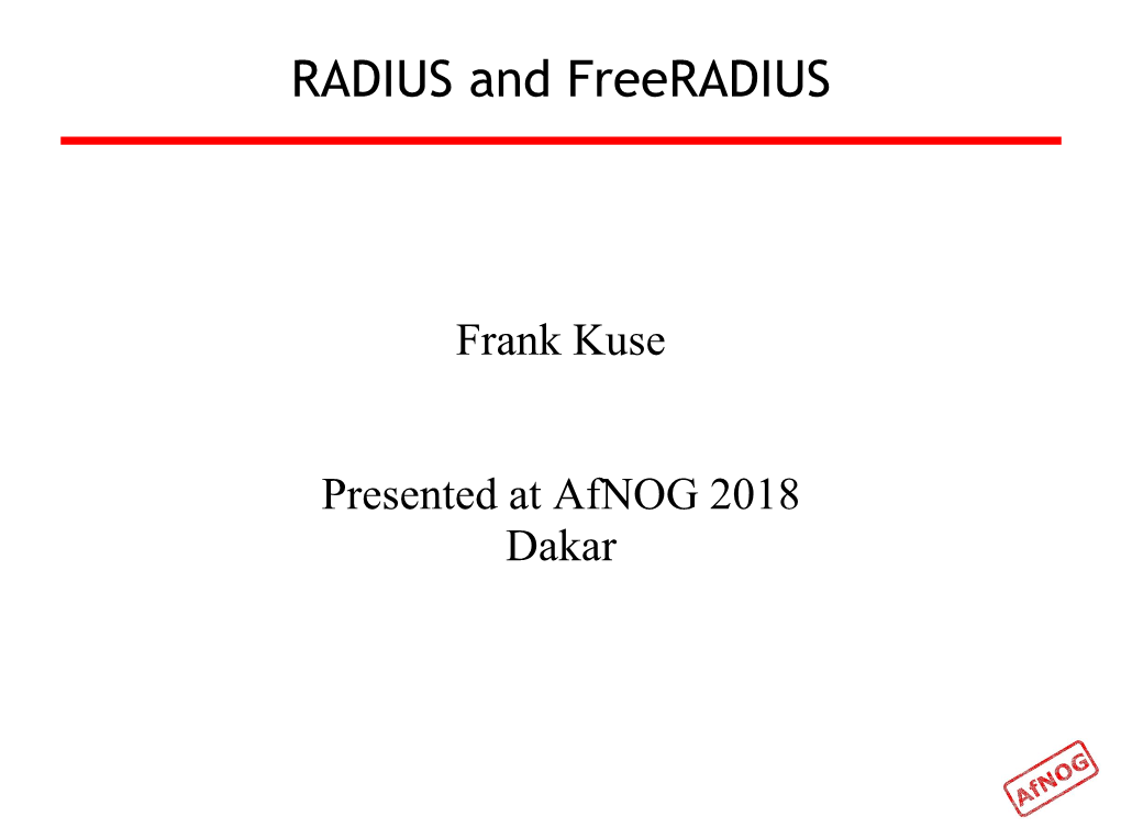 RADIUS and Freeradius