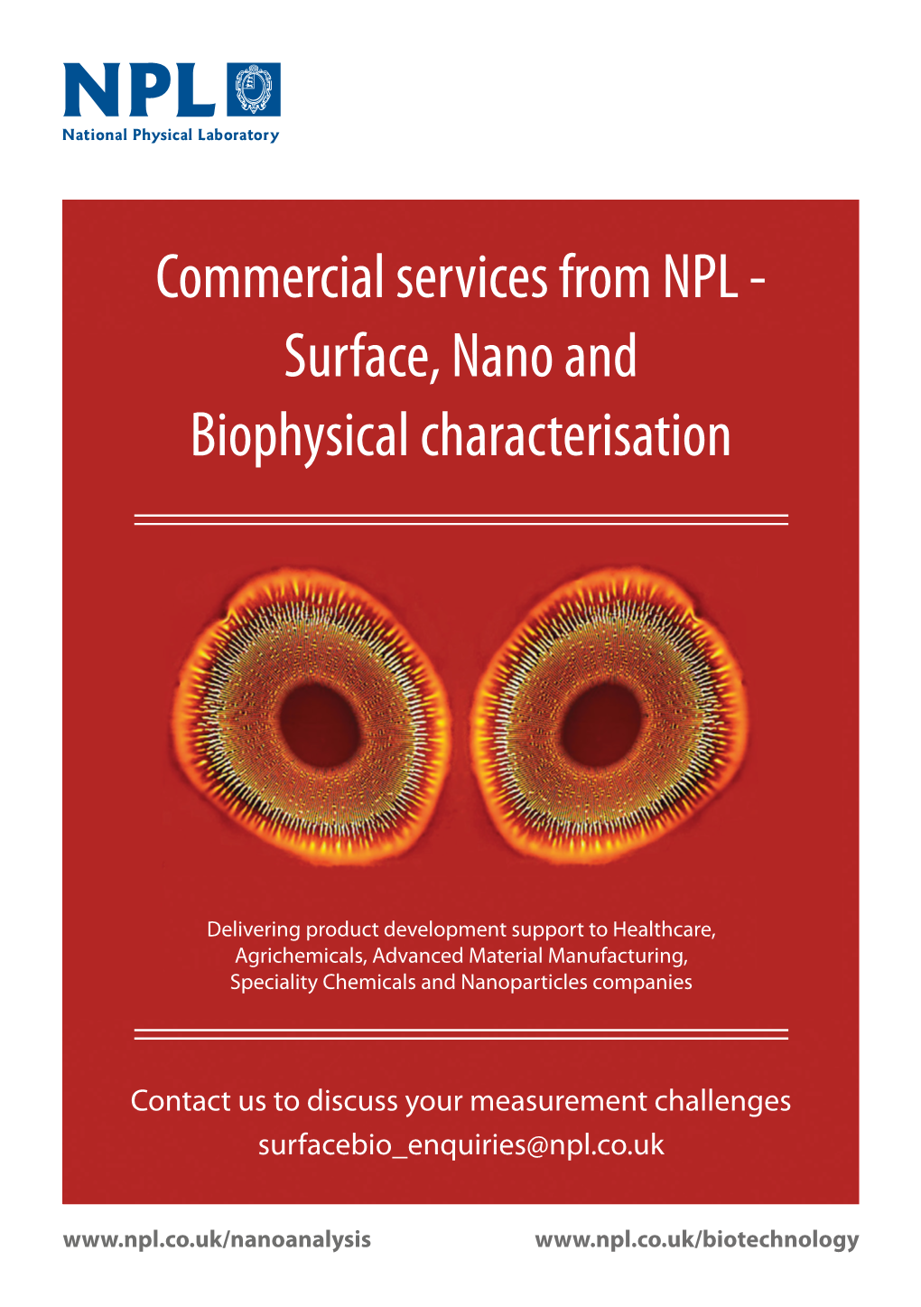 Surface, Nano and Biophysical Characterisation