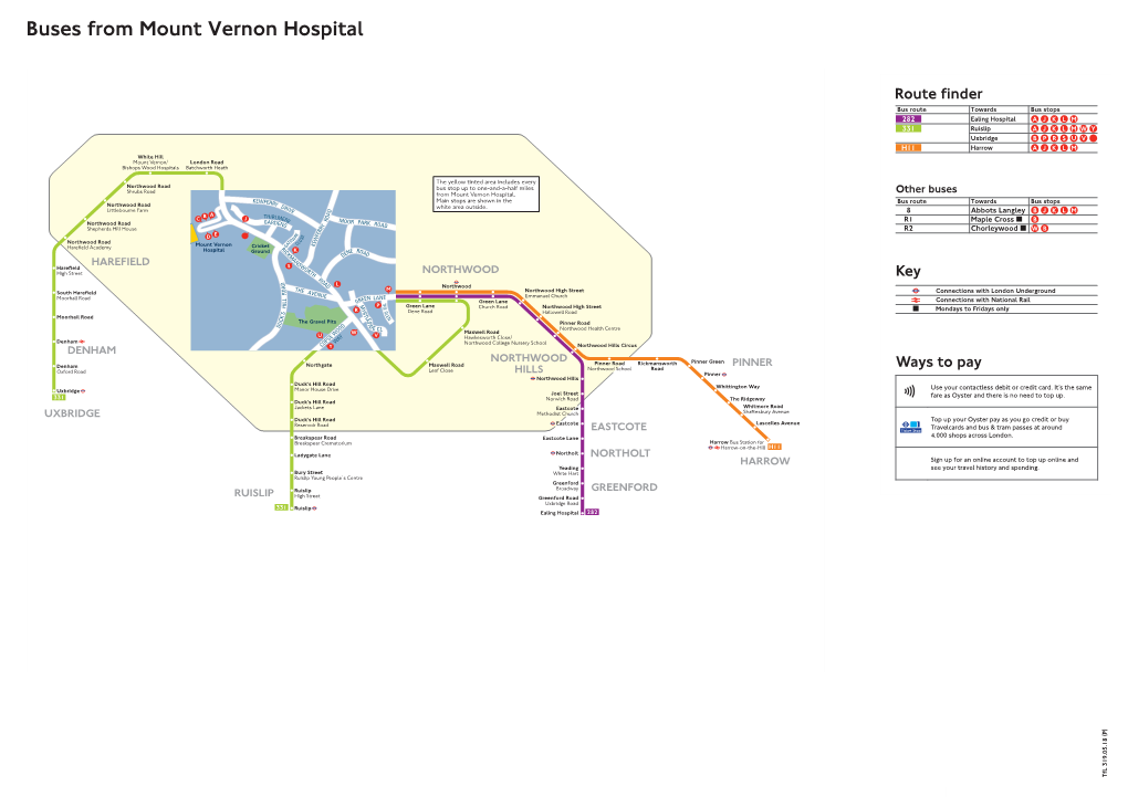 Buses from Mount Vernon Hospital