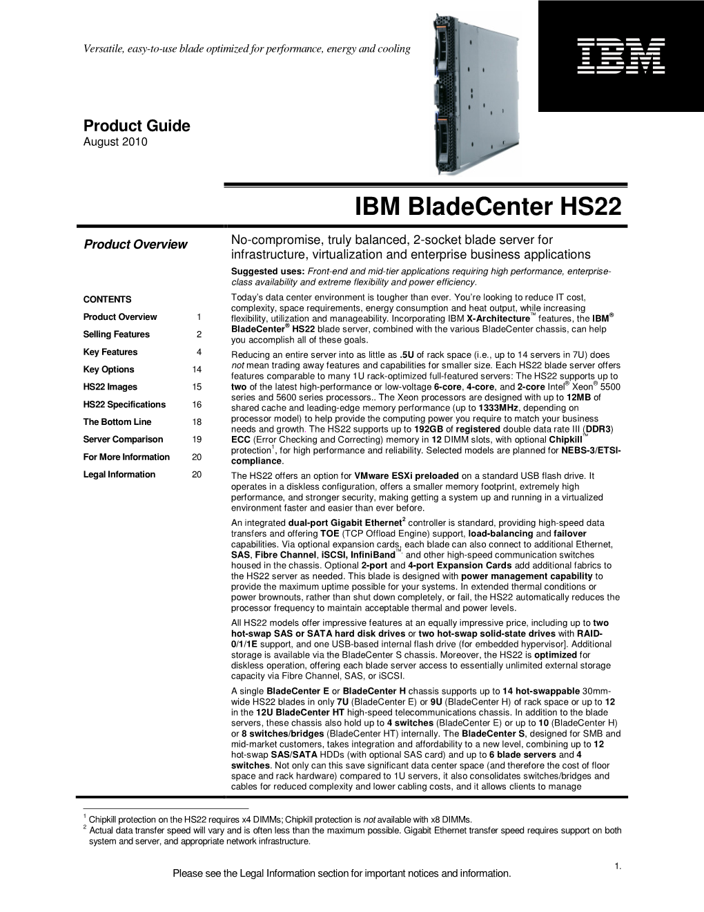 IBM Bladecenter HS22