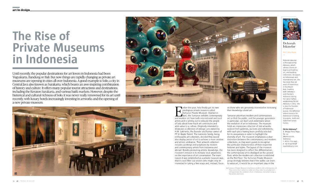 The Rise of Private Museums in Indonesia