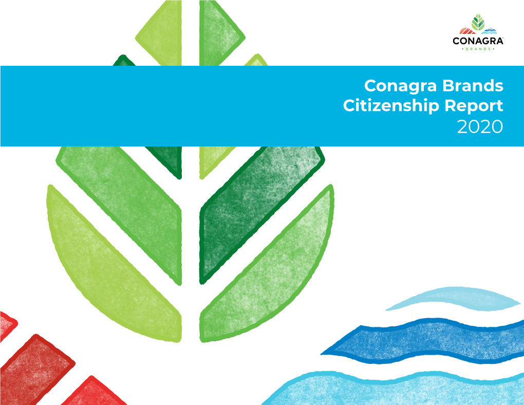 Conagra Brands Citizenship Report 2020 CONTENTS