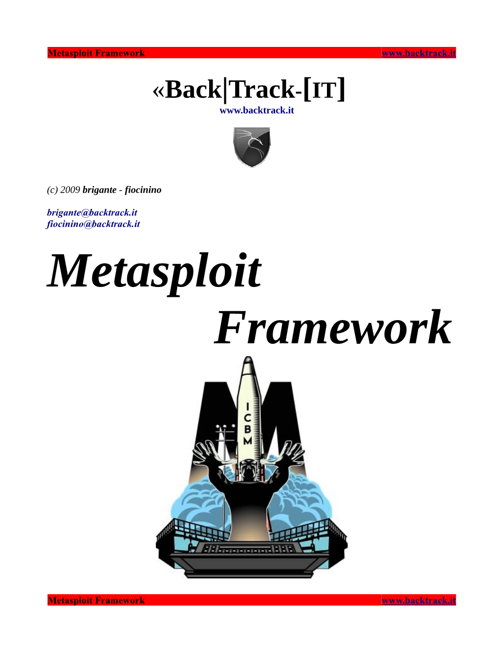 Metasploit Framework «Back|Track-[IT]