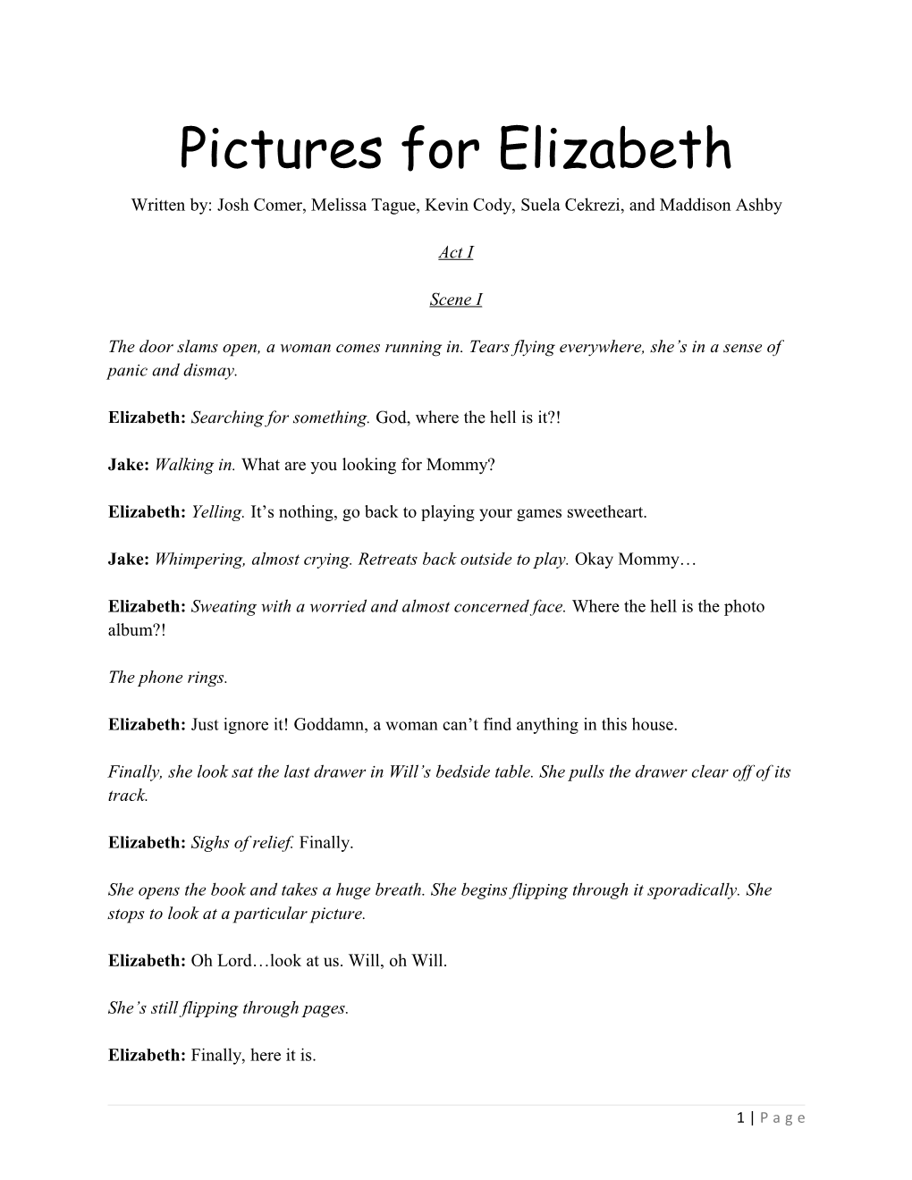 Pictures for Elizabeth