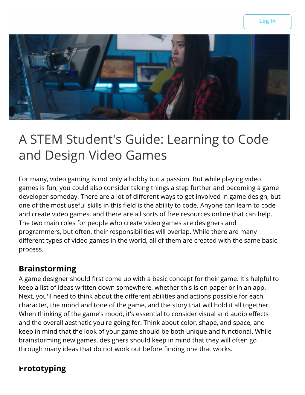 STEM Student's Guide: Learning to Code and Design Video Games
