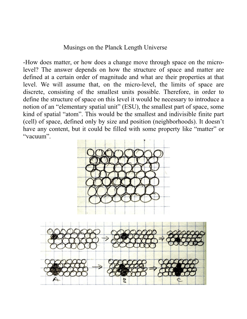 Musings on the Planck Length Universe