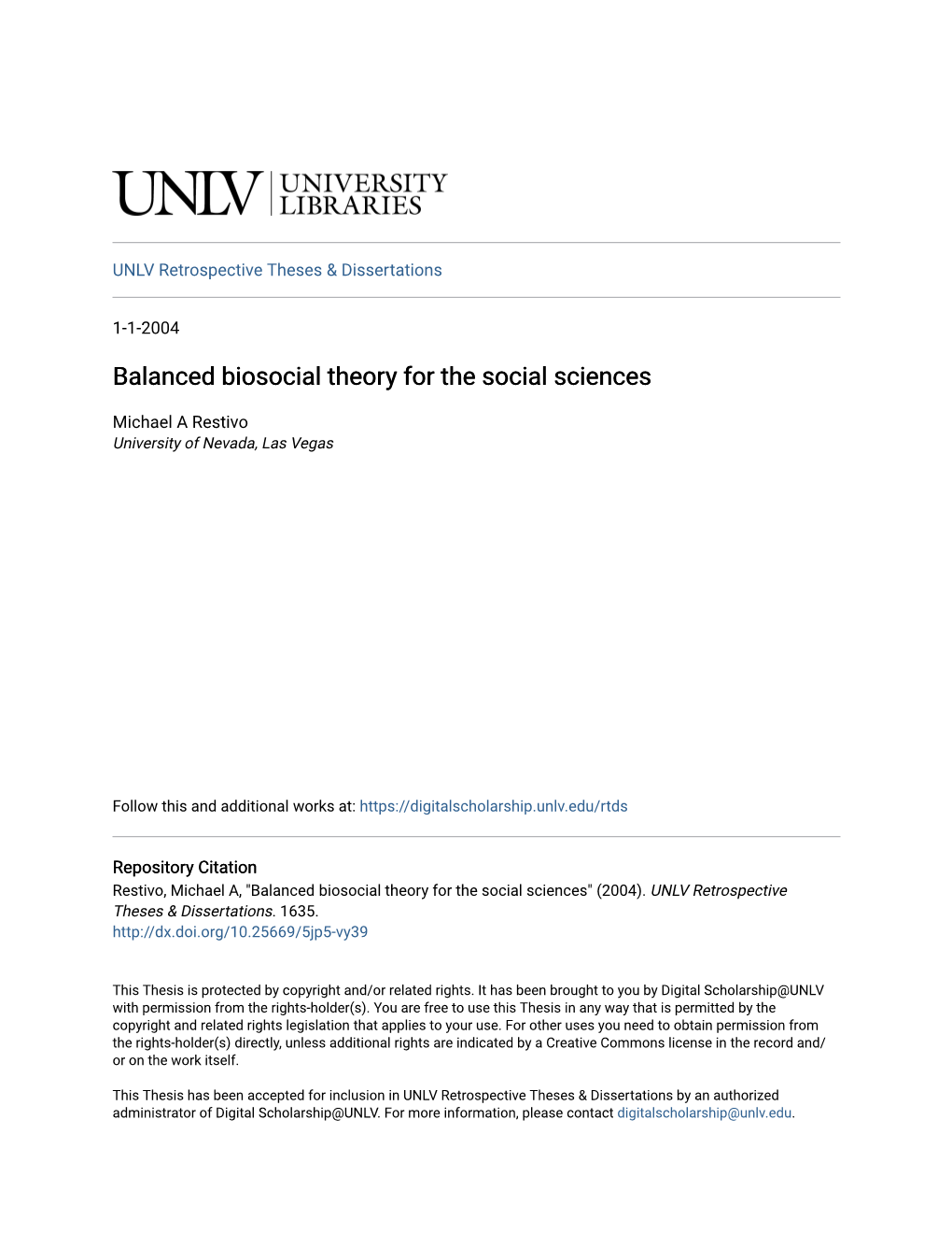 Balanced Biosocial Theory for the Social Sciences