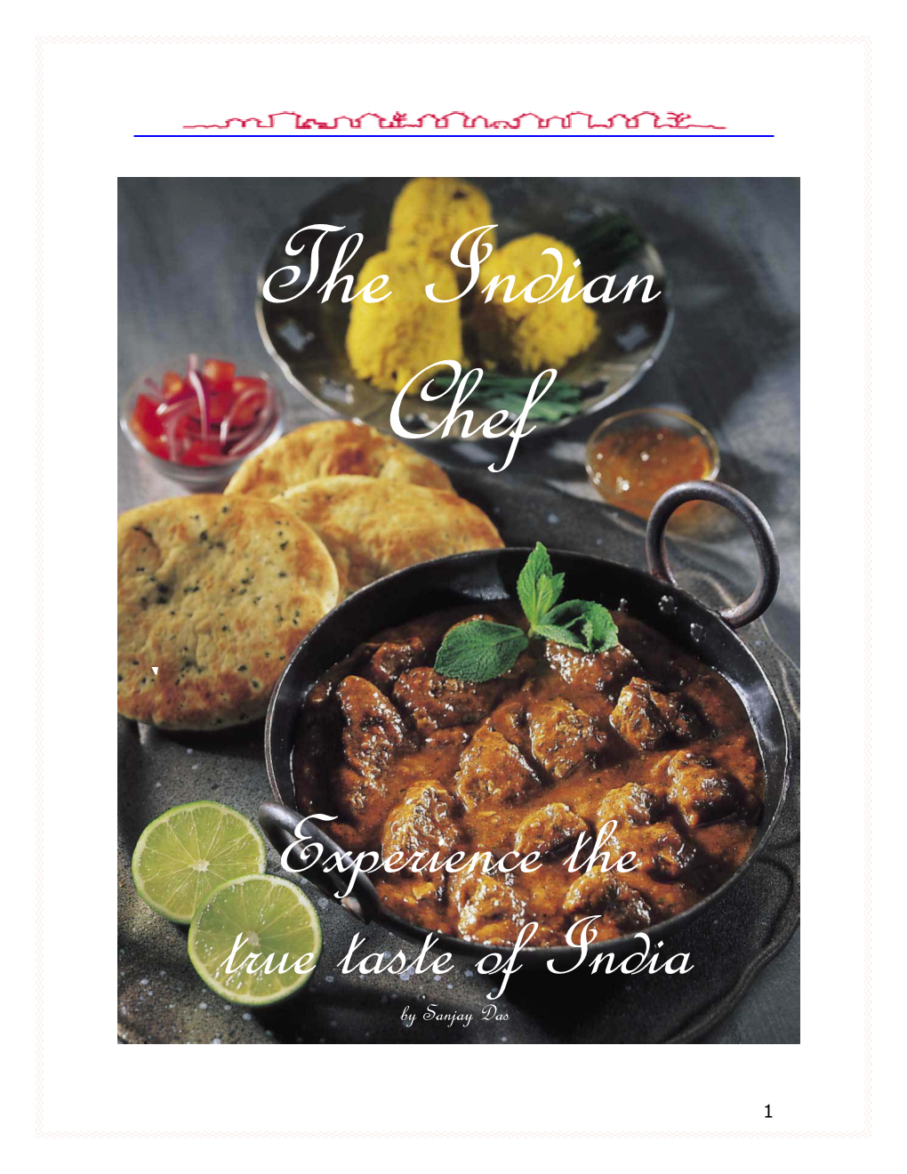 Sanjays Cook Book