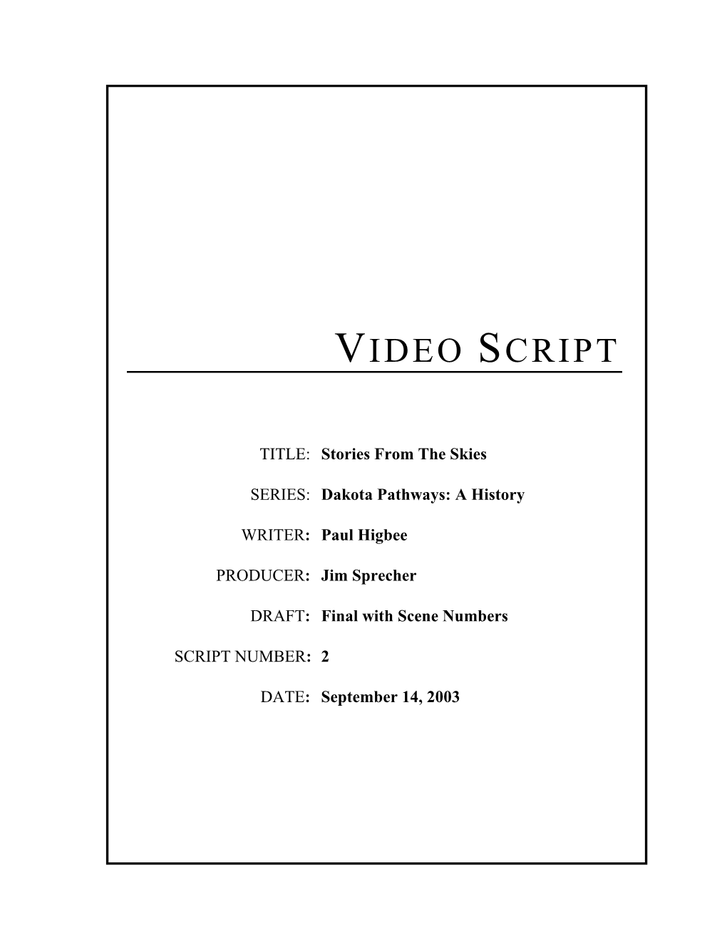 Video Script