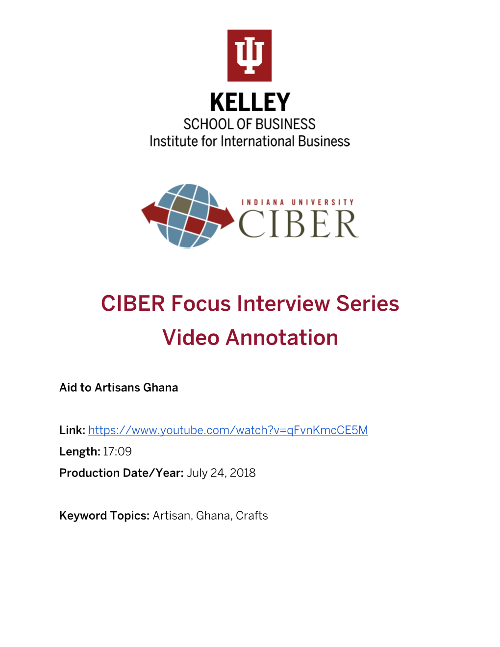 CIBER Lesson Plans As of October 2020