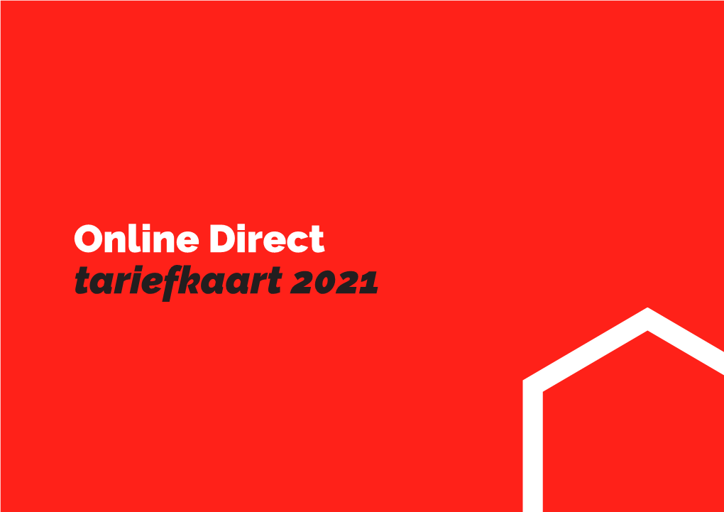 Tariefkaart 2021 Online Direct