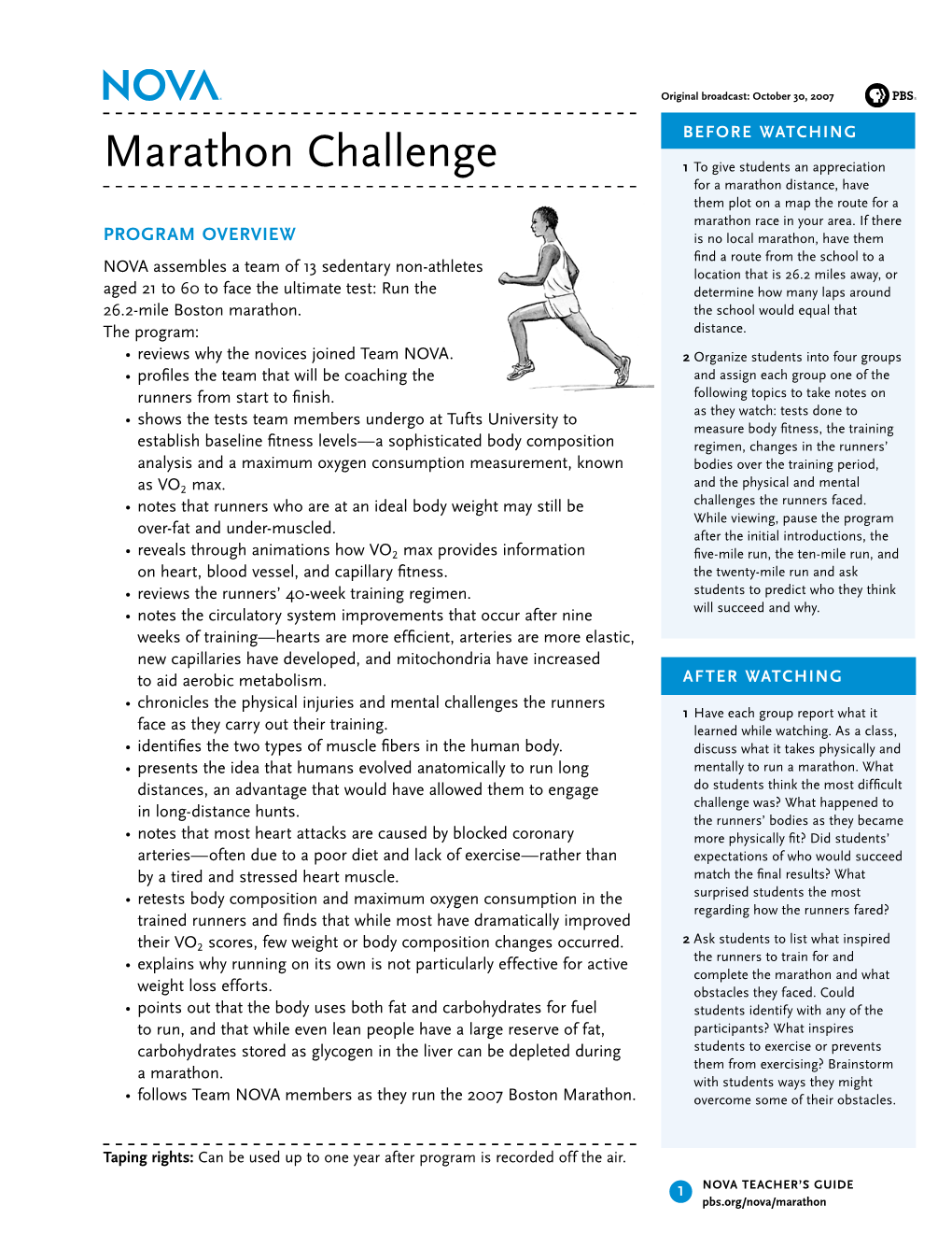 Marathon Challenge 1 to Give Students an Appreciation for a Marathon Distance, Have Them Plot on a Map the Route for a Marathon Race in Your Area