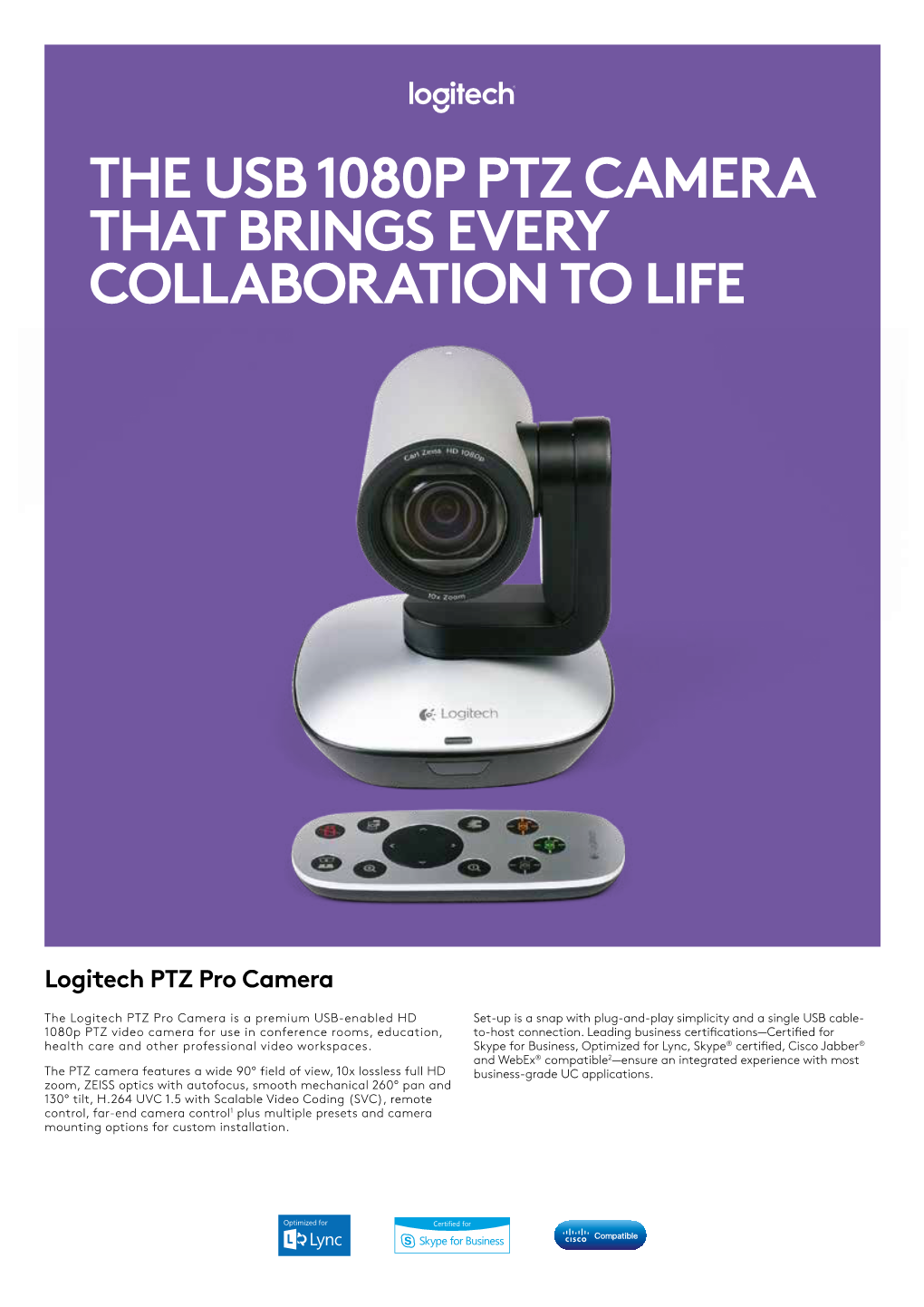 Logitech PTZ Pro Camera