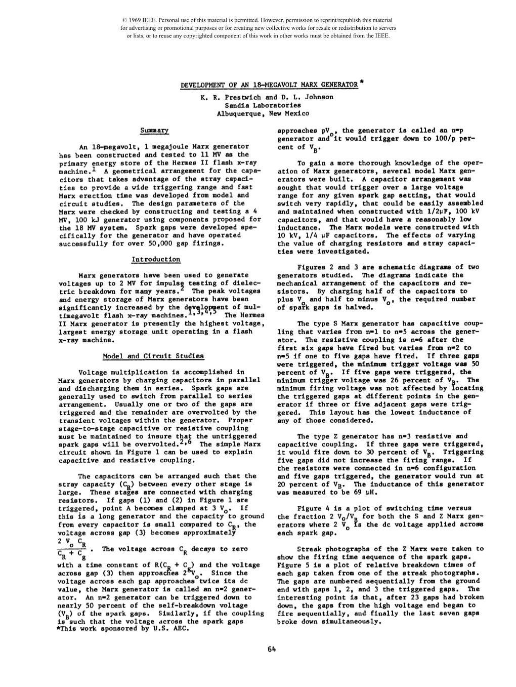 Development of a 18- Megavolt Marx Generator