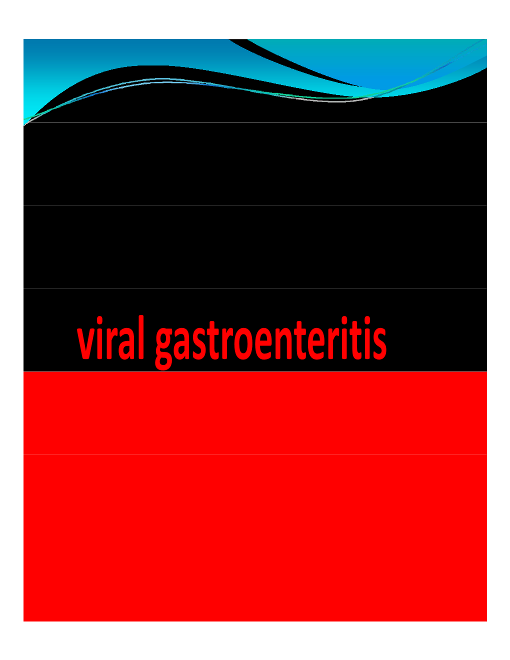 Viral Gastroenteritis