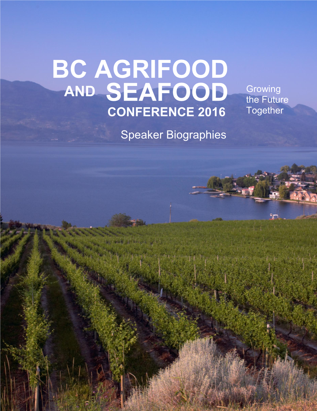 Bc Agrifood and Seafood Conference Overview