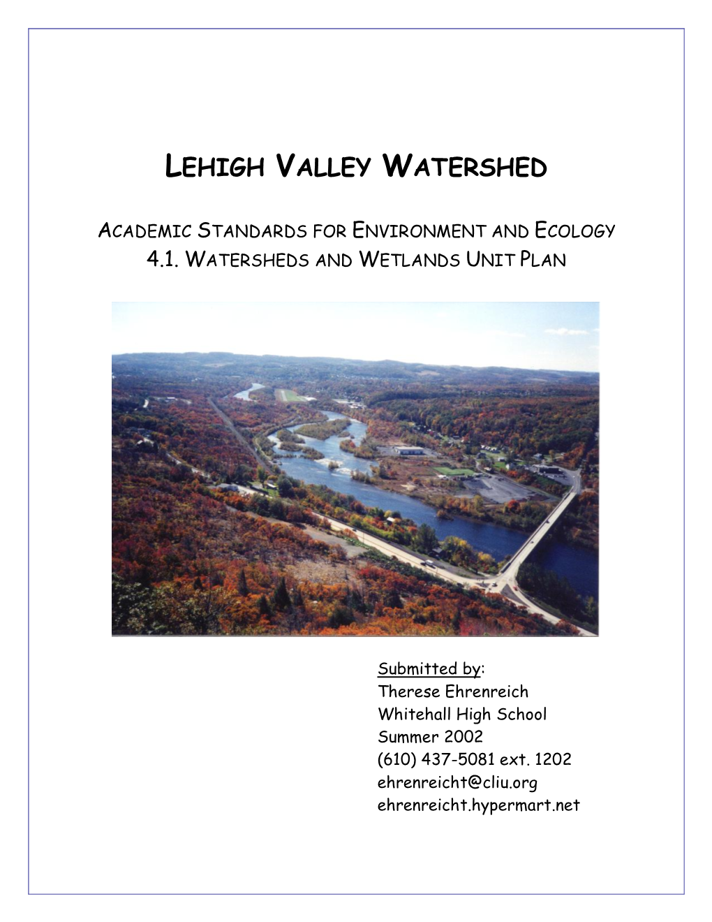 Lehigh Valley Watershed