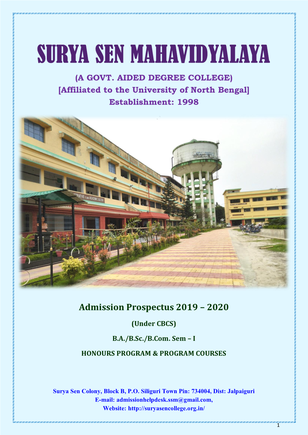 Admission Prospectus 2019 – 2020