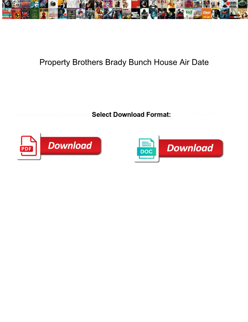 Property Brothers Brady Bunch House Air Date