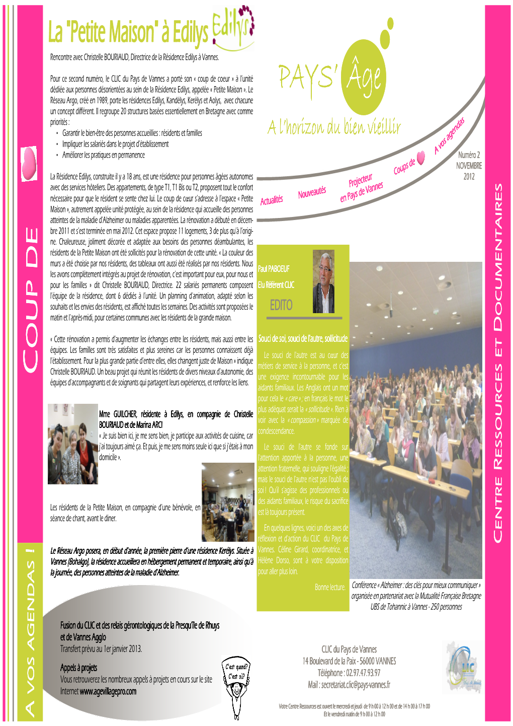 Gazette N°2 Nov 2012 Centre Ressources 2012.Pub