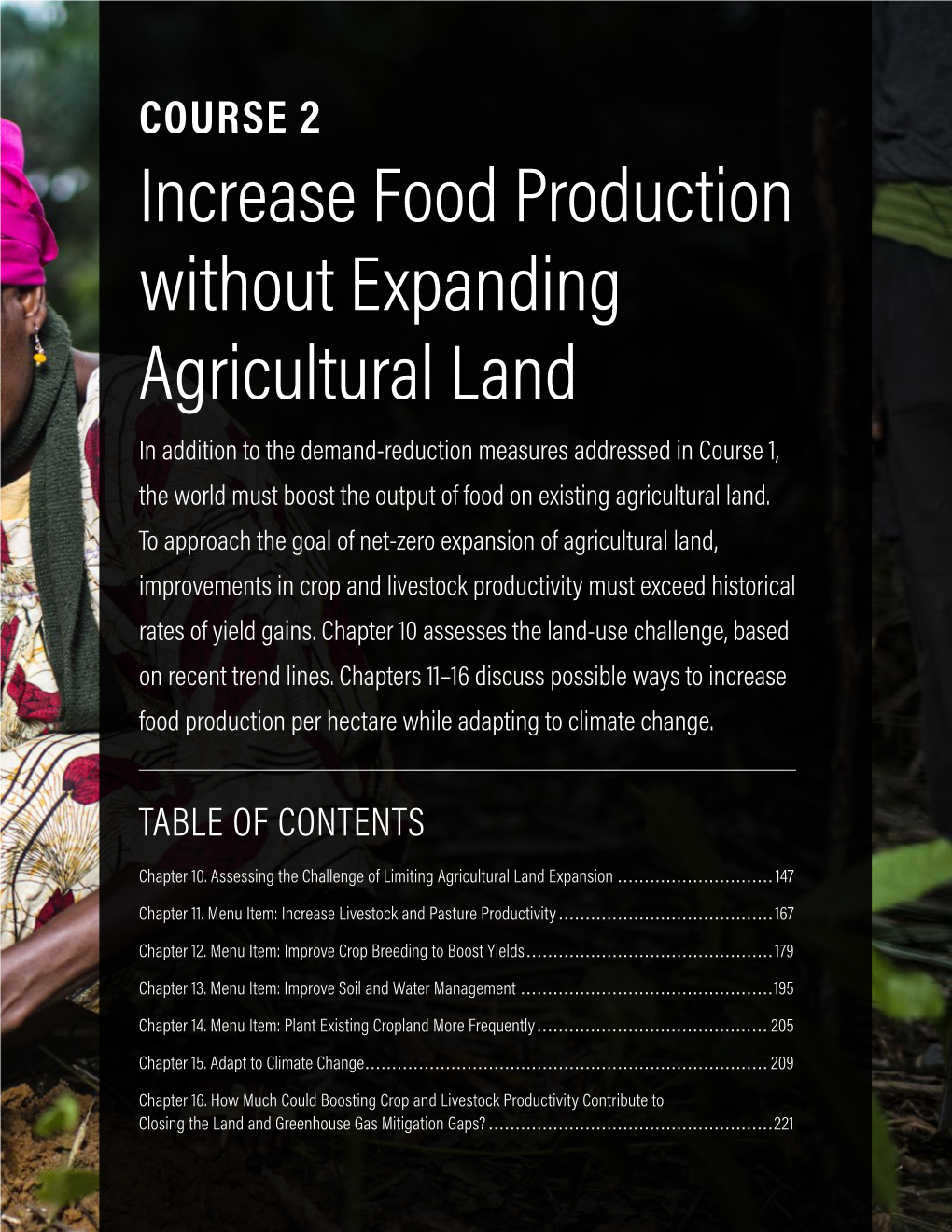 Increase Food Production Without Expanding Agricultural Land