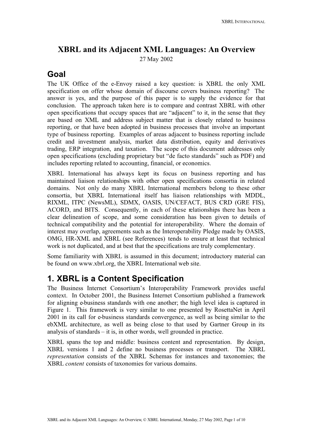 XBRL and Its Adjacent XML Languages: an Overview