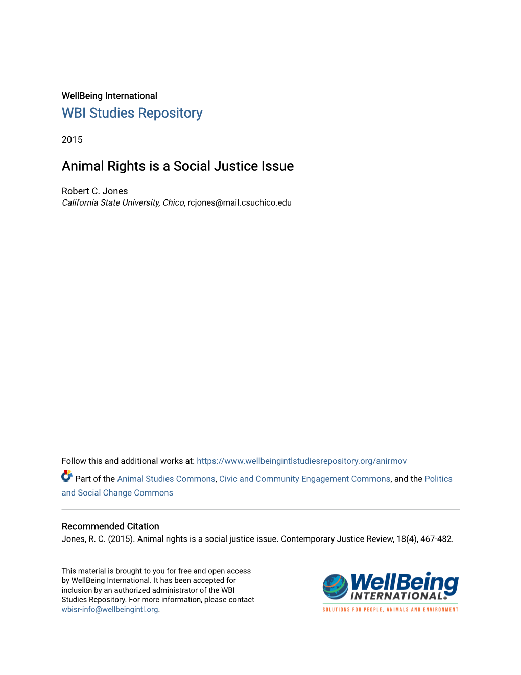 Animal Rights Is a Social Justice Issue