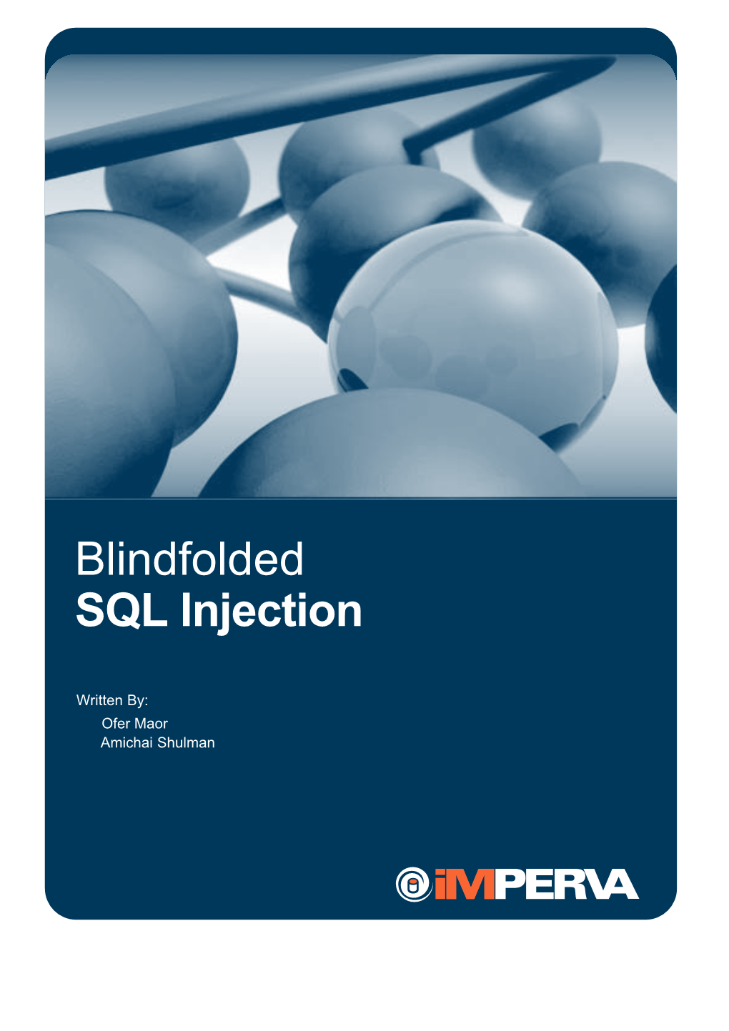 Blindfolded SQL Injection