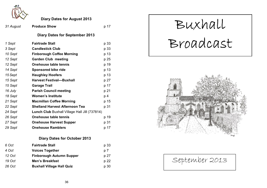Buxhall Broadcast, Please Buxhall at Heart