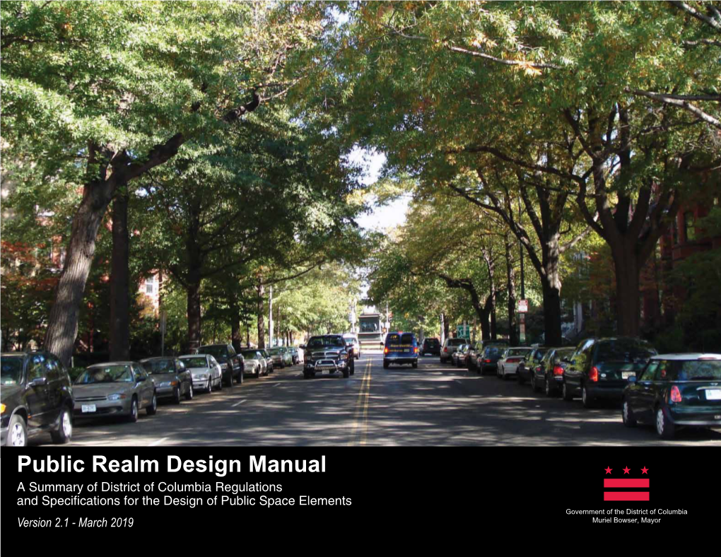 Public Realm Design Manual Version 2.1 March 2019