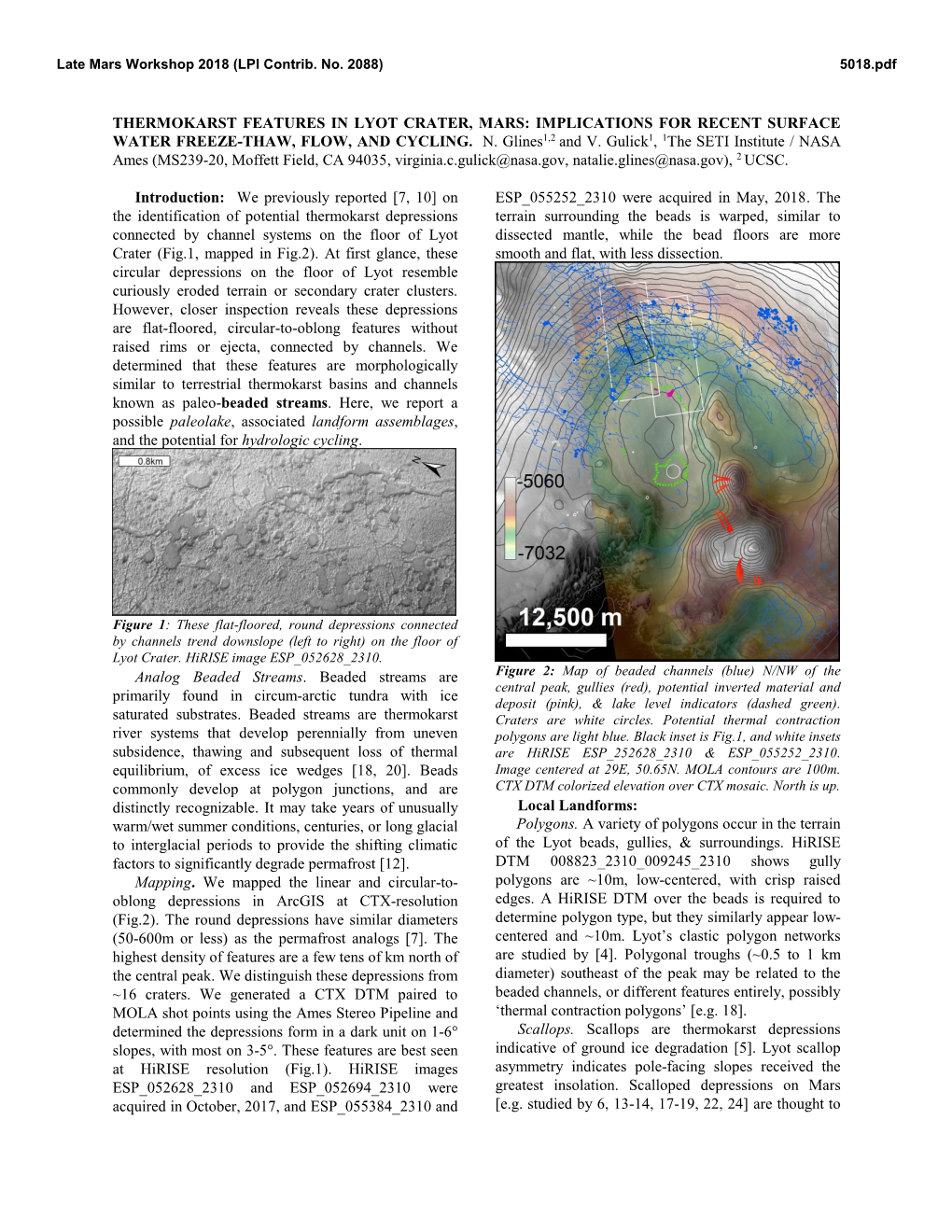 Thermokarst Features in Lyot Crater, Mars: Implications for Recent Surface Water Freeze-Thaw, Flow, and Cycling