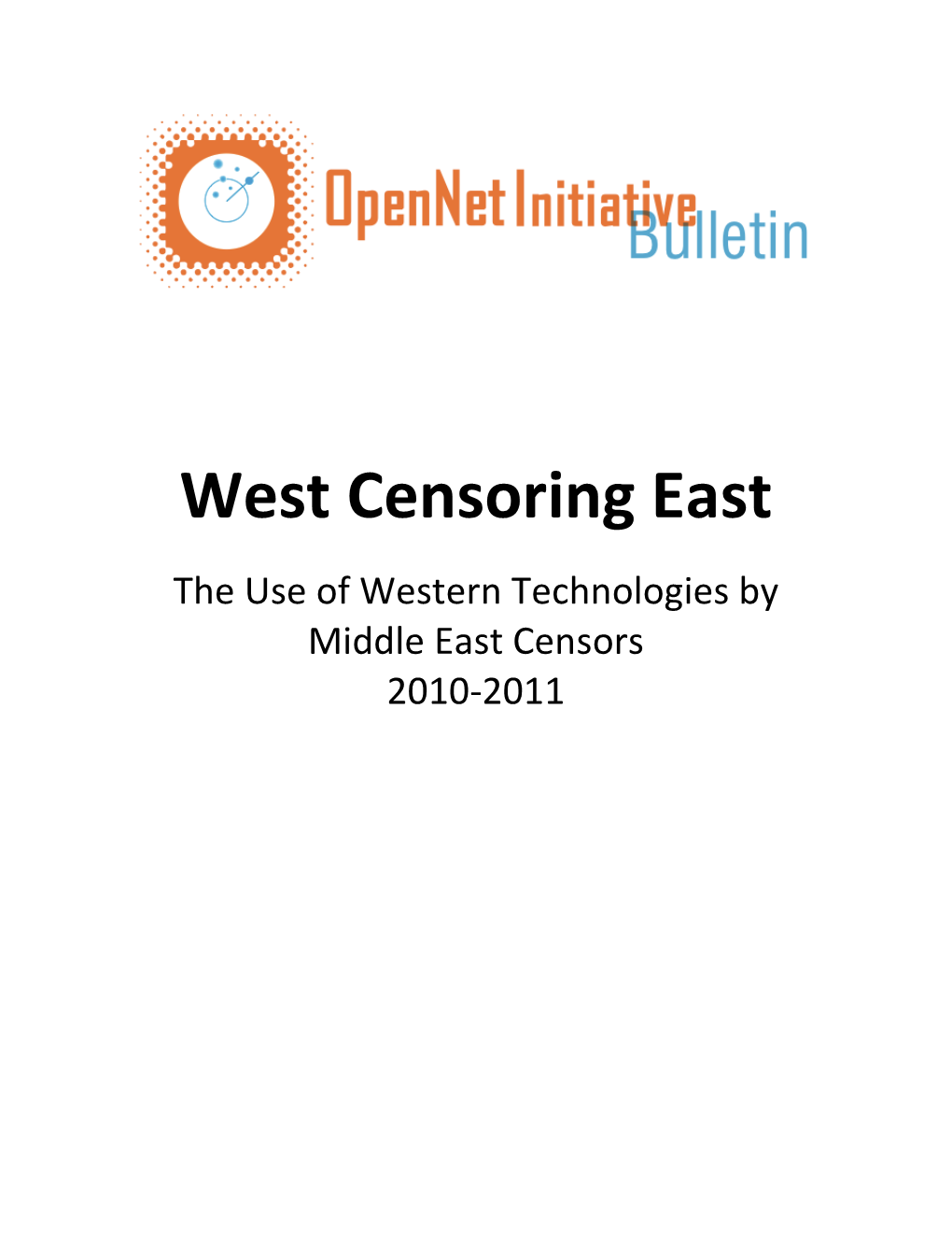 West Censoring East