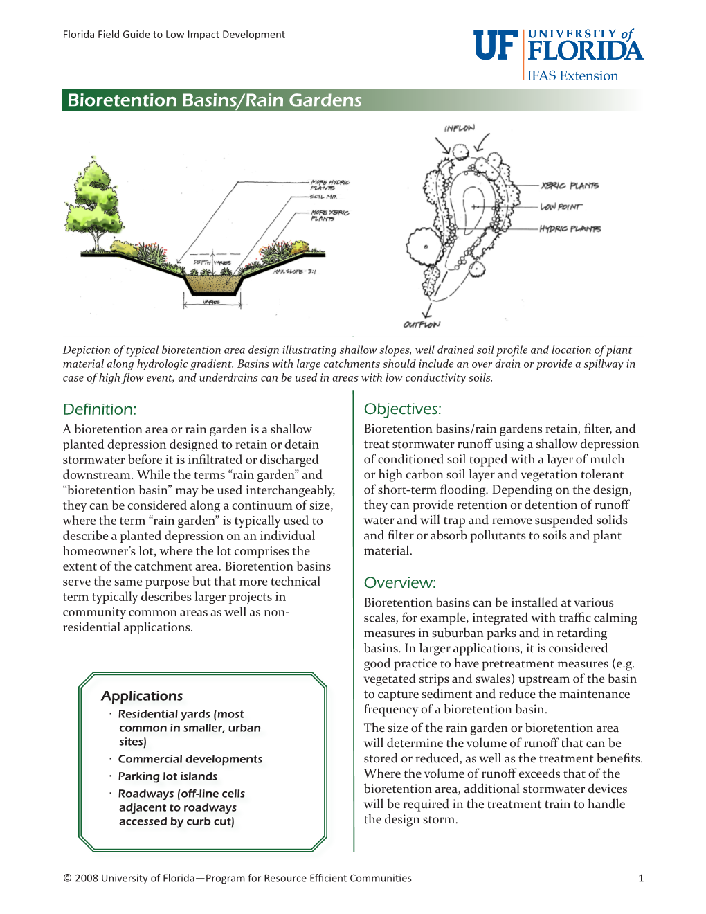 Bioretention Basins/Rain Gardens