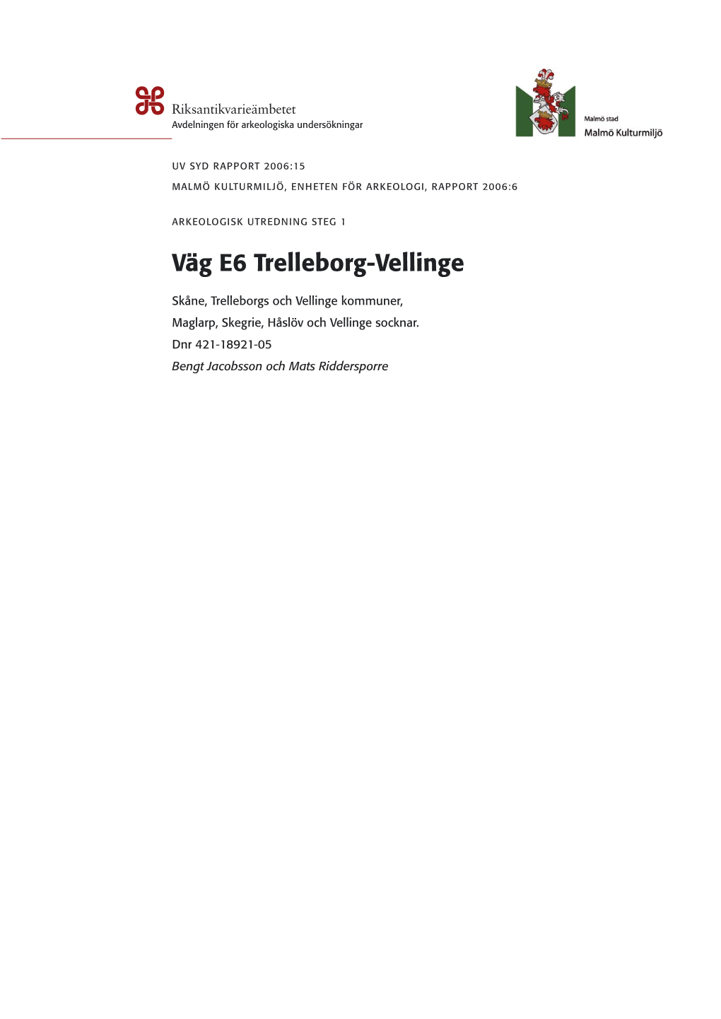 Väg E6 Trelleborg-Vellinge