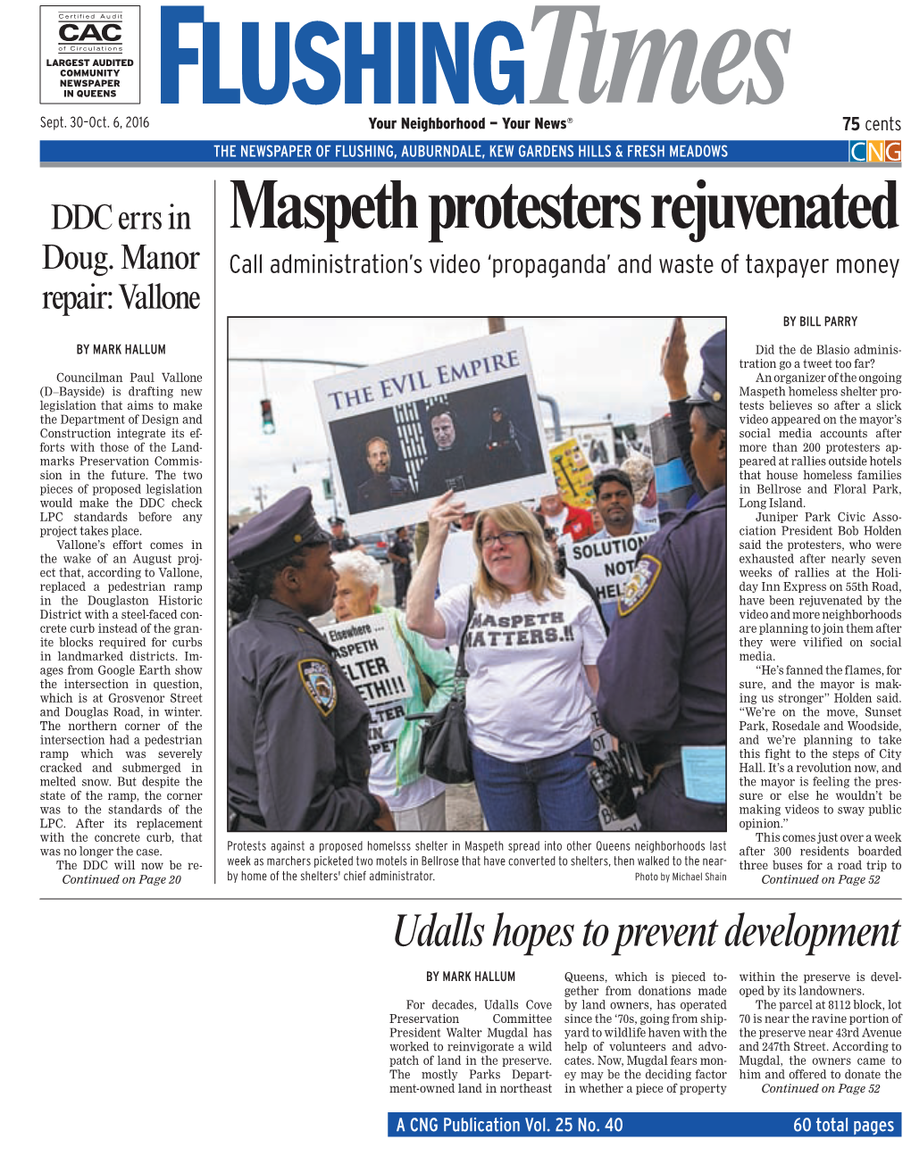 Maspeth Protesters Rejuvenated Doug